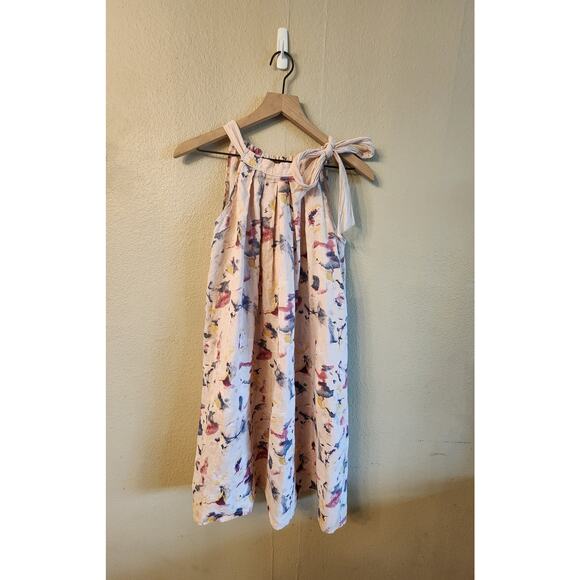 Bellambra Dresses & Skirts - Bellambra 100% Italian Linen Halter Shift Dress SZ S Pink